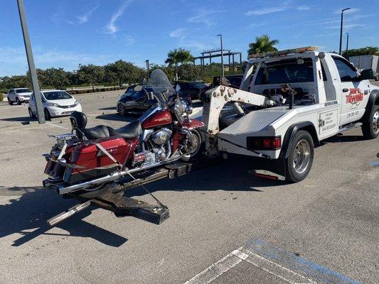 Motorcycle towing