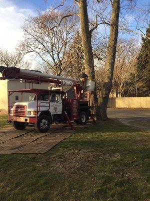 We always use ground protection when taking equipment on your property.