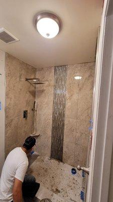 Remodeling Bathroom, Tile Work, Plumbing