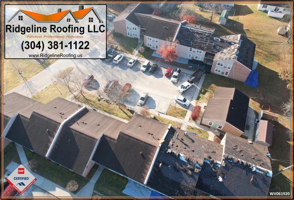 Apartment or multifamily roofing with Ridgeline Roofing