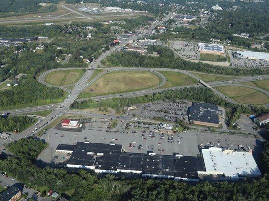 Photo of the Augusta Maine interchange prior to starting a solar project.