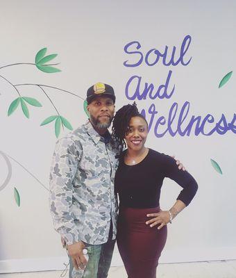 Jamurai Soldier (Mission Illinois Dispensary) and Tiffany Reynolds (Soul and Wellness).