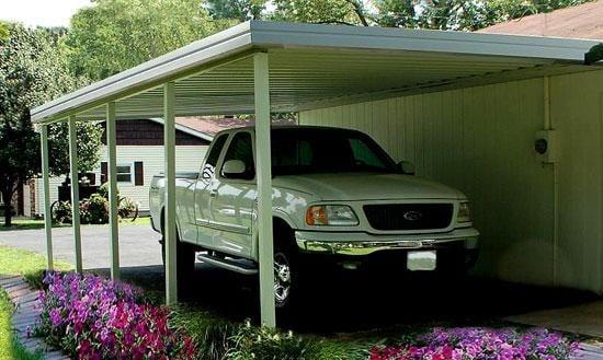 Aluminum Carports - Single or Double Metal Carports installed by Delta Tent and Awning Company.