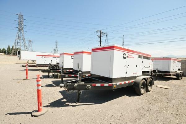 Our fleet of rental generators