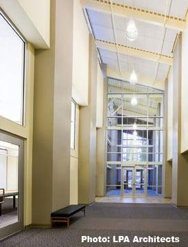 Library lobby.