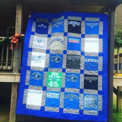 Queen Size T-shirt Quilt