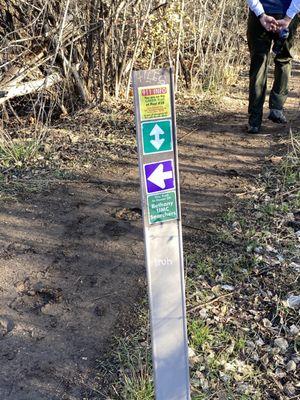 Trails in the park are well marked