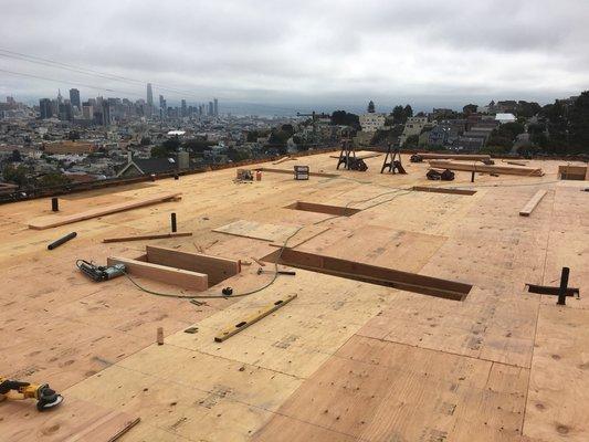 A 4,000 square foot framing project in the Castro, San Francisco