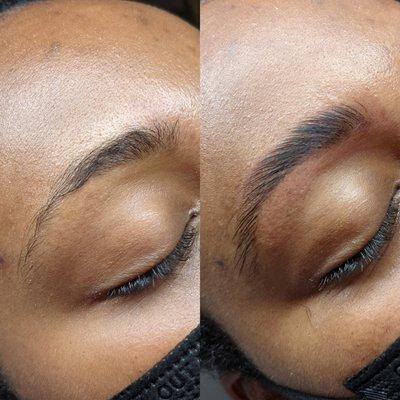 brow sculpt and lamination