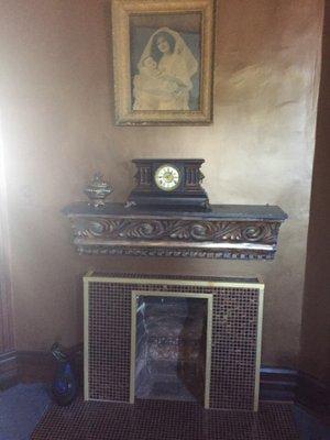 Fireplace in the master suite