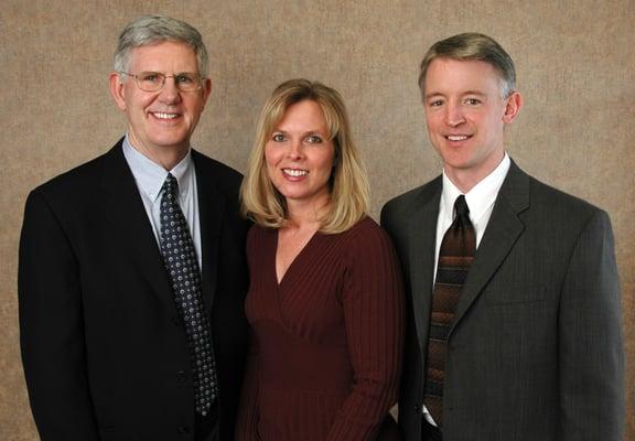 Dr. Jerome Appledoorn, Dr. Becky Johnson and Dr. John Noack