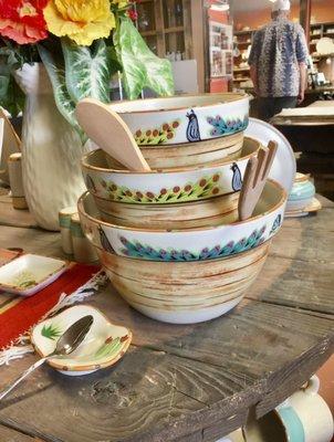 A selection of HF Coors' ceramic dishes and bowls.