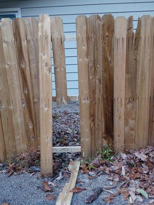 Repairing fence