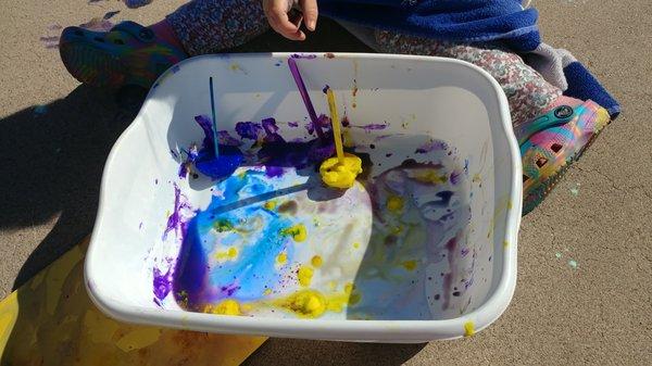 Ice Painting & Sensory fun