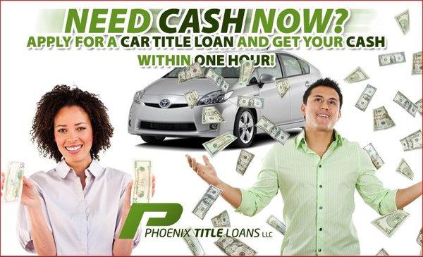 The picture says it all. Need Cash Now? Don't hesitate!