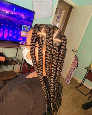 Large Box Braids