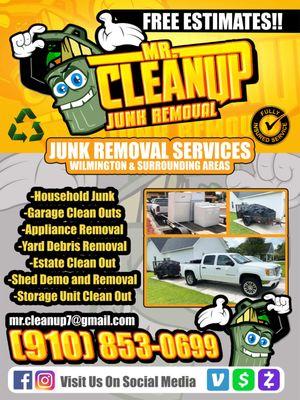 We offer many services at Mr.CleanUp