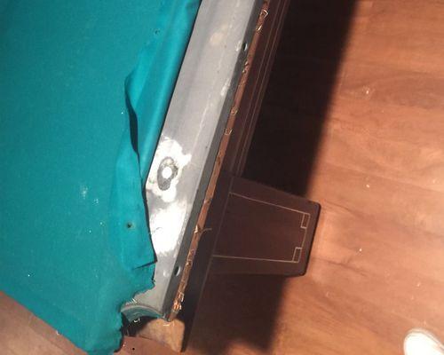 Pool table reupholstery