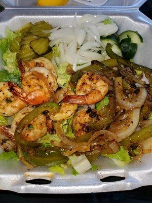 Spoiled shrimp salad