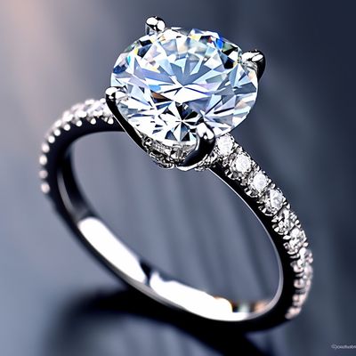 Classic diamond solitaire ring