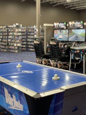 Funko pops, video games, dvds and arcade. The sweet spot