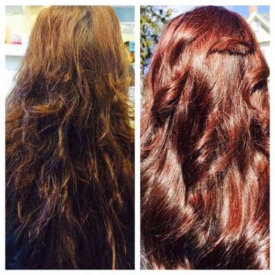 A before and after by Tess - spring is the perfect time to refresh, polish and even shake up your look if a change is over due.