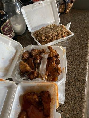 House Special Fried Rice 25 PC Wings Combo