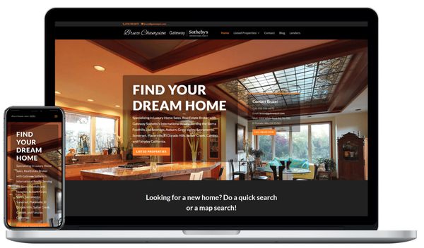 Real estate website design