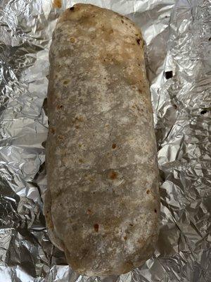 Regular asada burrito