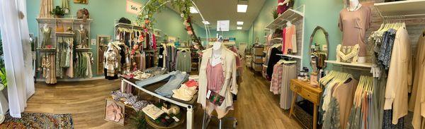 Panoramic view of store