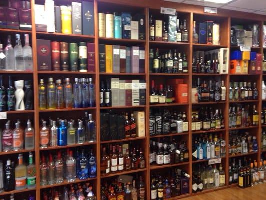 The liquor section