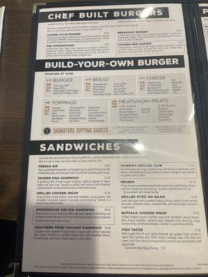 Chef Built Burgers, Build-Your-Own Burger and Sandwiches