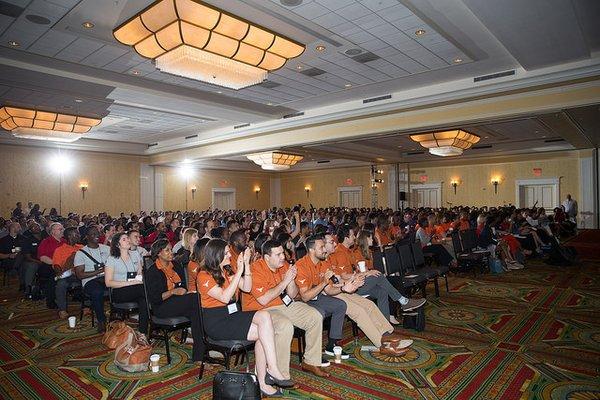 Students at the New Student Kickoff, 2016 Orientation Program.