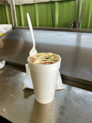 Elote en vaso