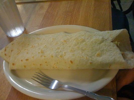 Large Breakfast Burrito... Only $3.50!