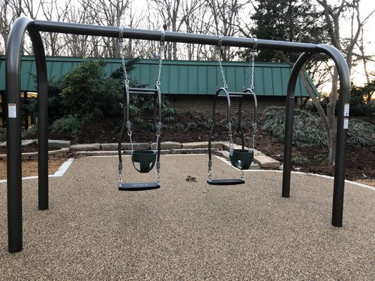 Swings that parents can sit on and swing with their small children