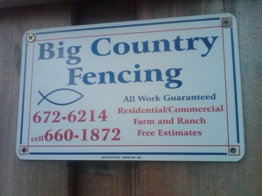 BIG COUNTRY FENCING