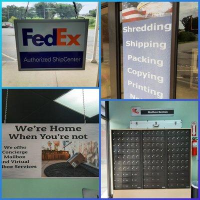 Fedex, mailboxes, shipping