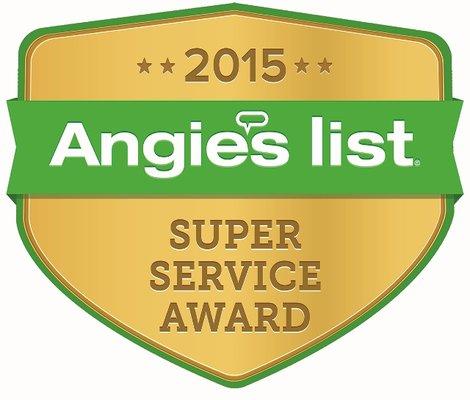 Angies List Super Service Award 2015