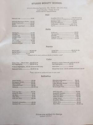 Menu prices. Can you believe it?!