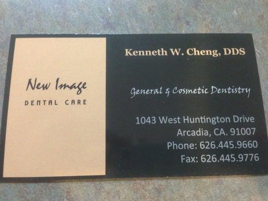 Dr. Cheng's business card