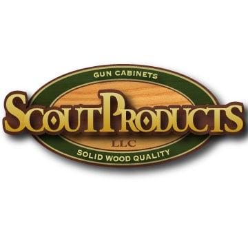 Scout Products Gun Display Racks and Cases.  American Made, from stock or custom www.gun-cabinet.com 1-800-543-5390