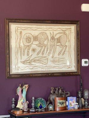 Our framed African piece came out amazingly.  Thanks.  F. Shackelford