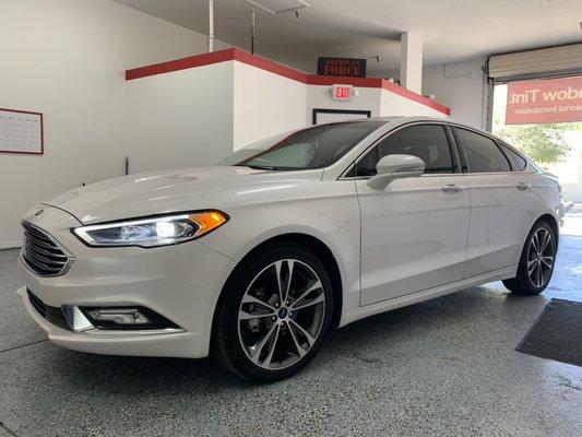 Ford Fusion completed in 30% HP window tint