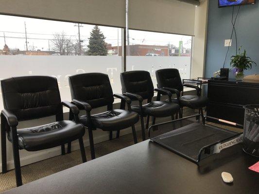 New waiting area for our clients.