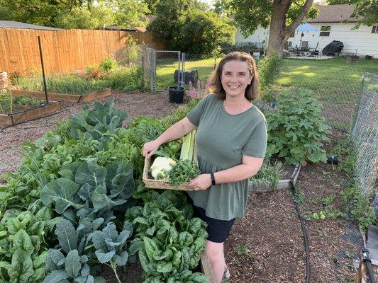 I am not just talking about nutritious whole foods, I am an avid gardener too.