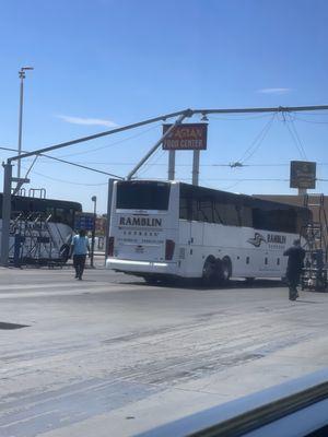 Drying off the bus