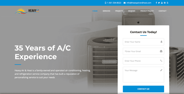 Air Conditioning Website