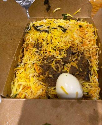 Mutton biryani lamb