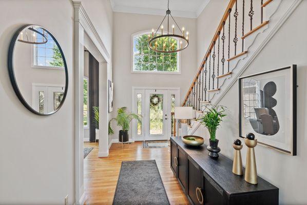 Gorgeous foyer at Iroquois Trail.